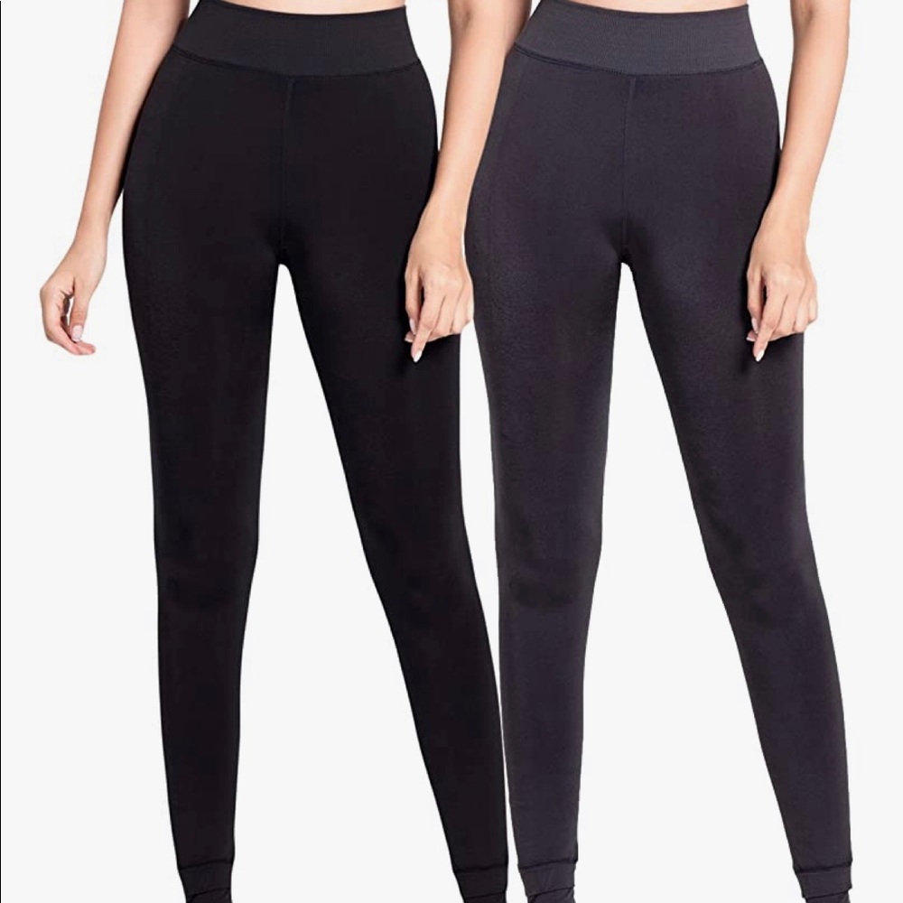 COPY - NWT Ski/ Snowboarding velvet elastic fleece lined leggings MULTIPLE COLO…